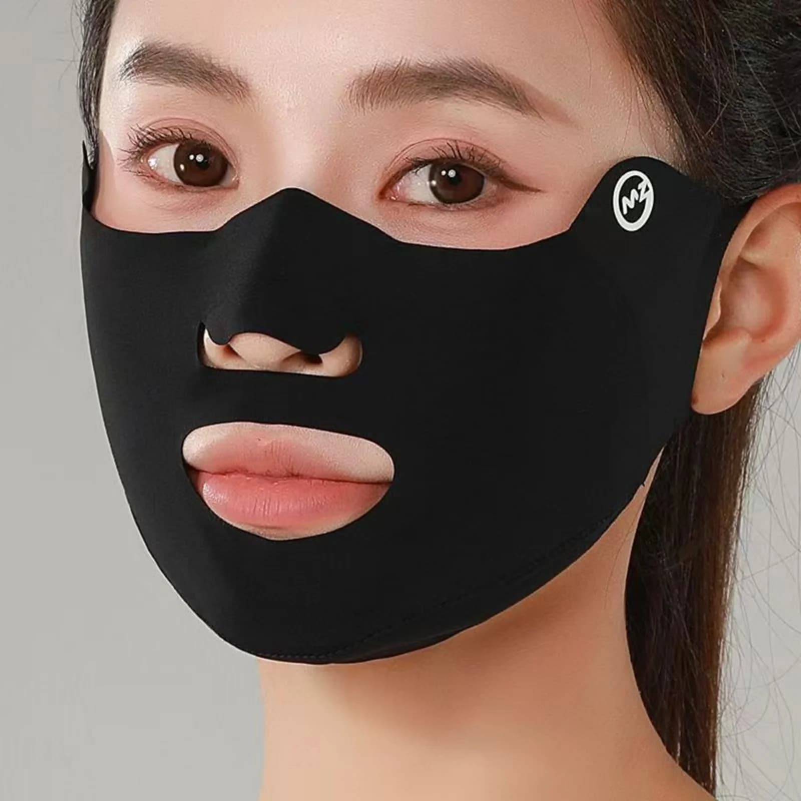 Masque respirant en soie glacée, lavable, anti-poussière, protection solaire, Anti-UV, pour la condu