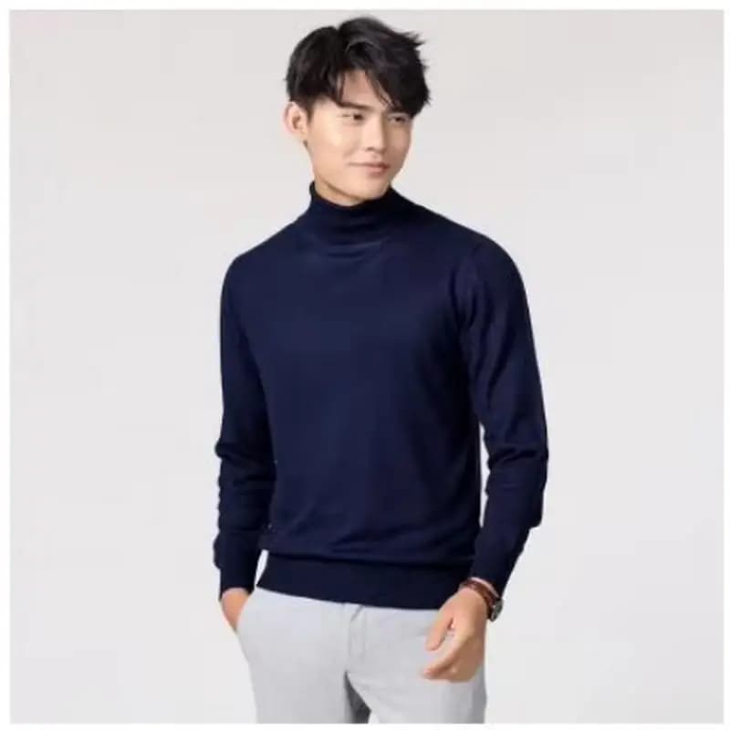 Cachemire col roulé hommes pull vêtements pour 2024 automne hiver jersey hombre pull homme hiver pul