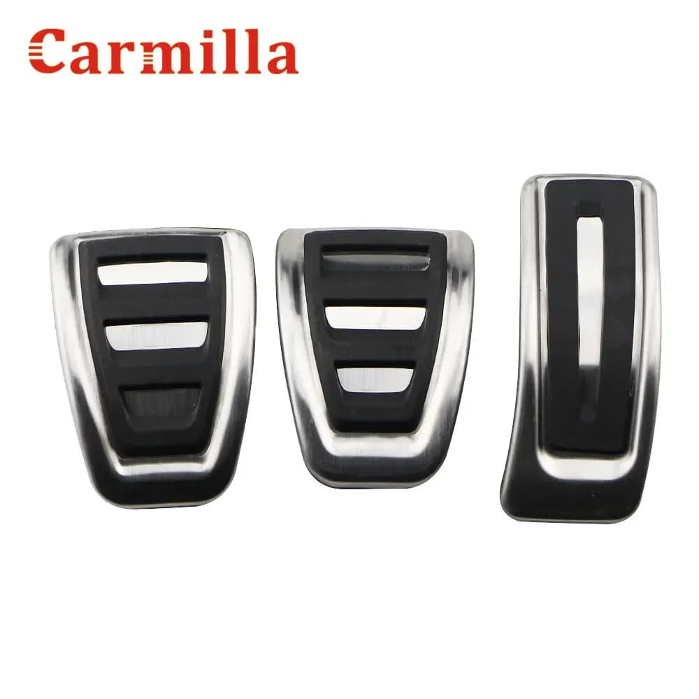 Carmilla – pédales de voiture pour Audi A4 B8 A6 A7 A8 S4 RS4,A5 S5 RS5 8T Q5 SQ5 8R, couvercle de p