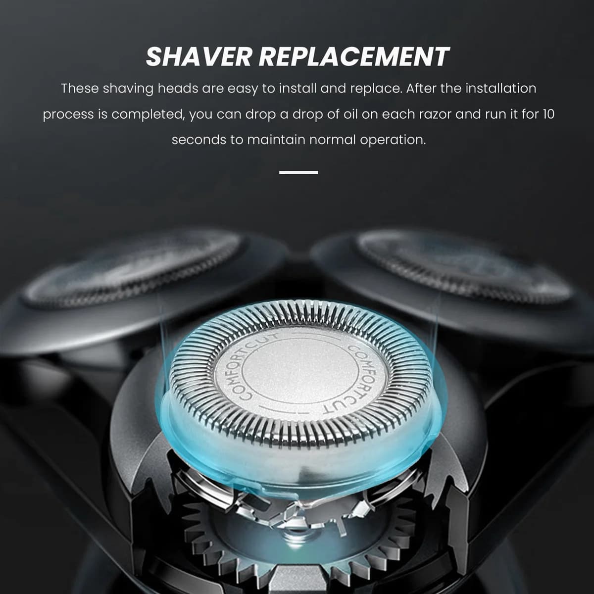 Têtes de rechange pour rasoir électrique Philips SH30/50/52, série 1000, 2000, 3000, 5000, 3 pièces