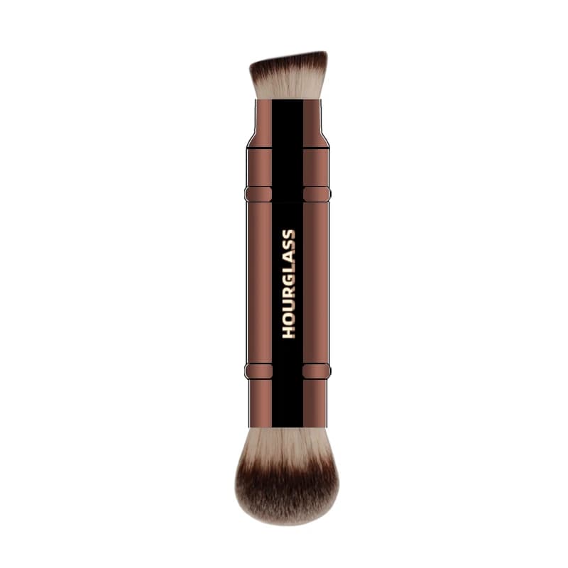 Pinceaux de maquillage multifonctionnels sablier, pinceau de fond de teint à double extrémité et pin