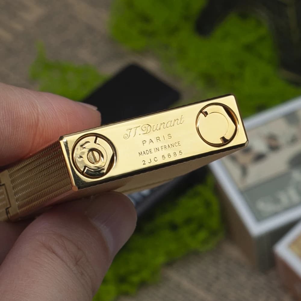 JT Dunant-Briquet à gaz butane Ping Sound, gadgets de fumée gravés classiques, accessoire de cigare 