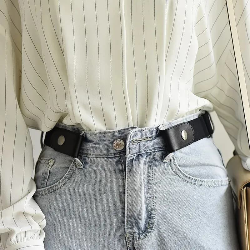 Ceinture élastique extensible réglable, Invisible, sans boucle, pour femmes et hommes, pantalons en 