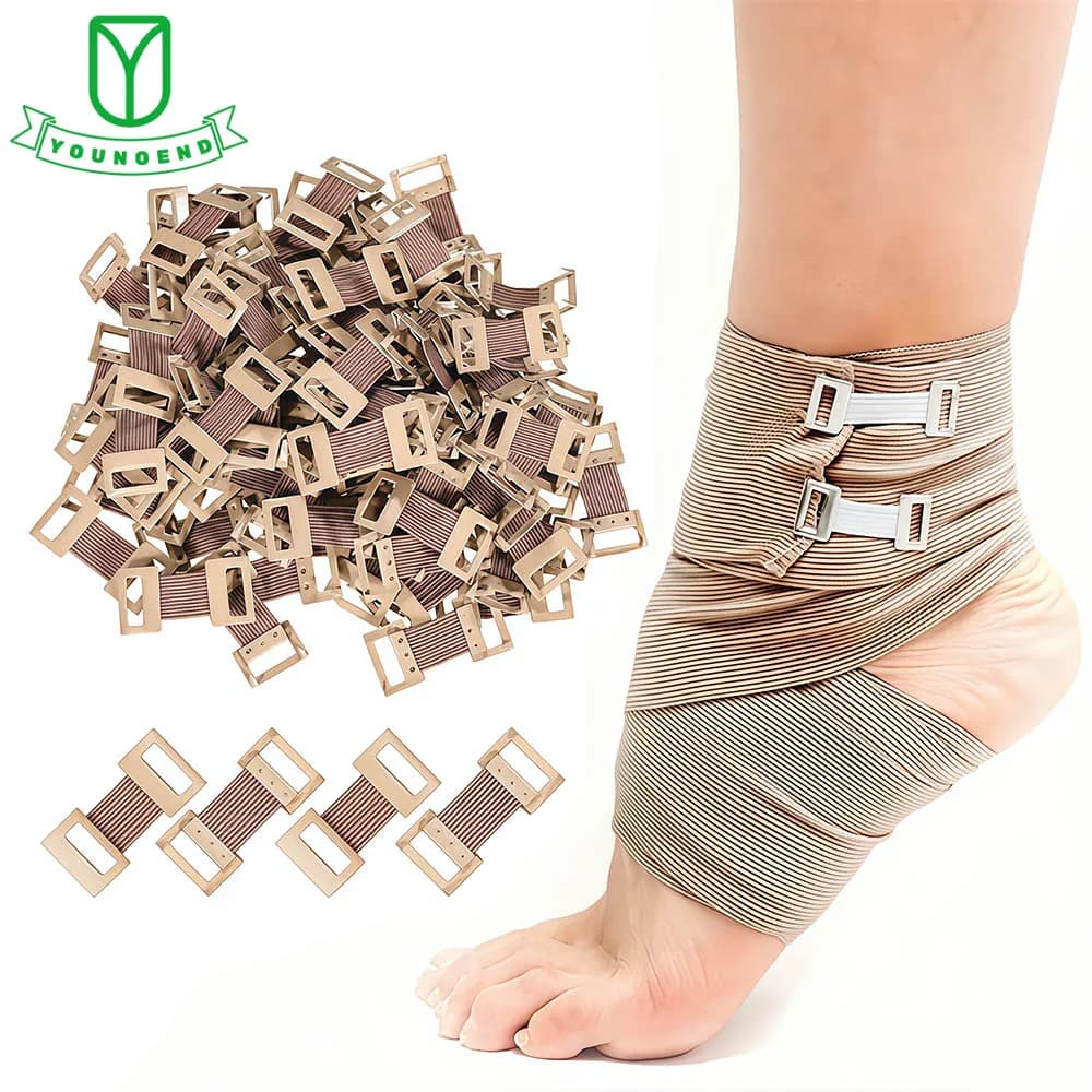 10/20/30 pièces de remplacement élastique enveloppement extensible Clips métalliques pinces de Fixat