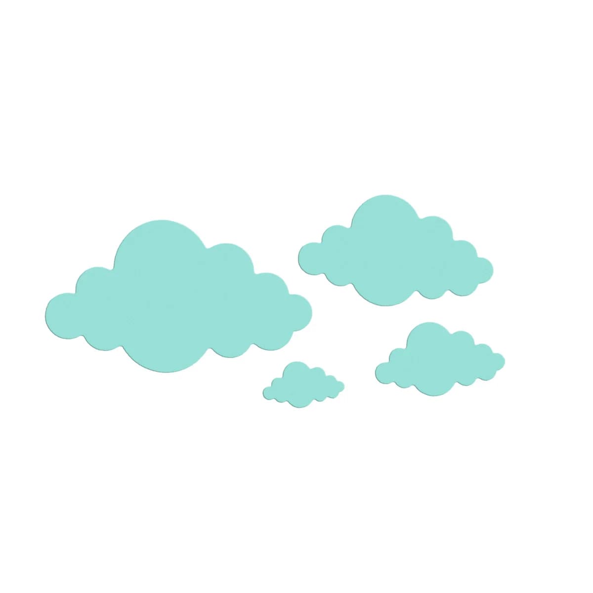 Matrice pour Scrapbook, décoration de motifs multi-nuages, pochoir de découpe de papier artisanal, f