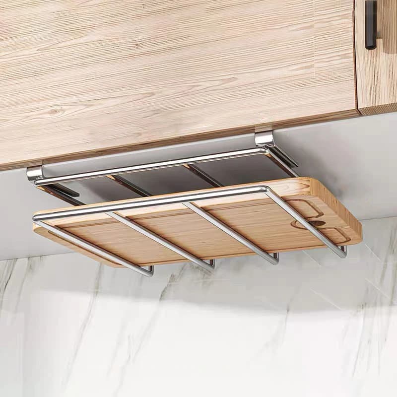 Support organisateur de planche à découper sous armoire, planche à découper suspendue de cuisine, co