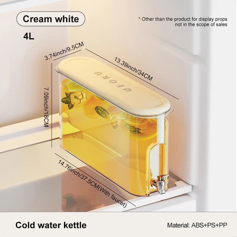 UFORU bouteille d'eau froide avec robinet ménage sens avancé grande capacité scellé bouteille d'eau 