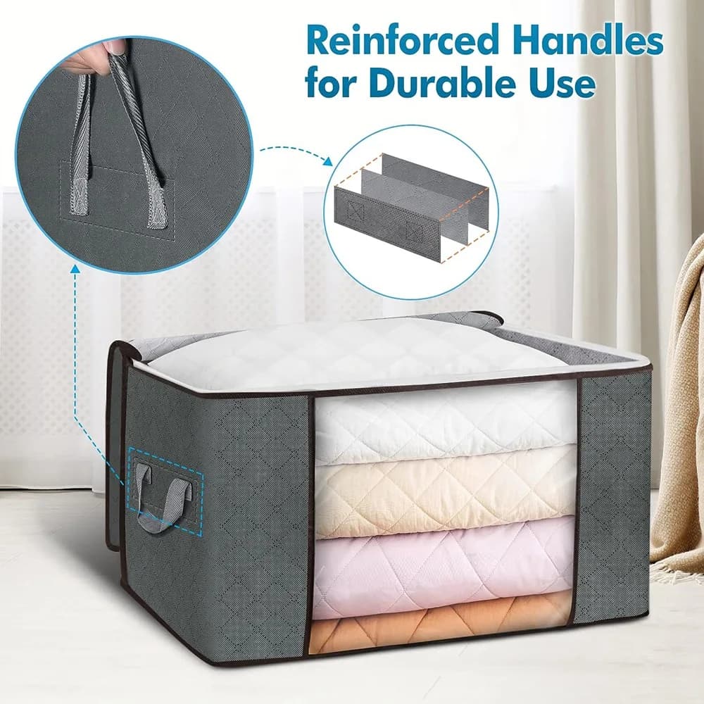 Sac de rangement pour couettes, sacs de tri de couverture, boîte de rangement pour garde-robe mobile