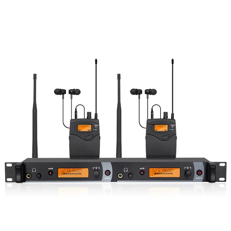 Système de surveillance intra-auriculaire professionnel SR-2050, moniteur multi-bodypack à 2 canaux 