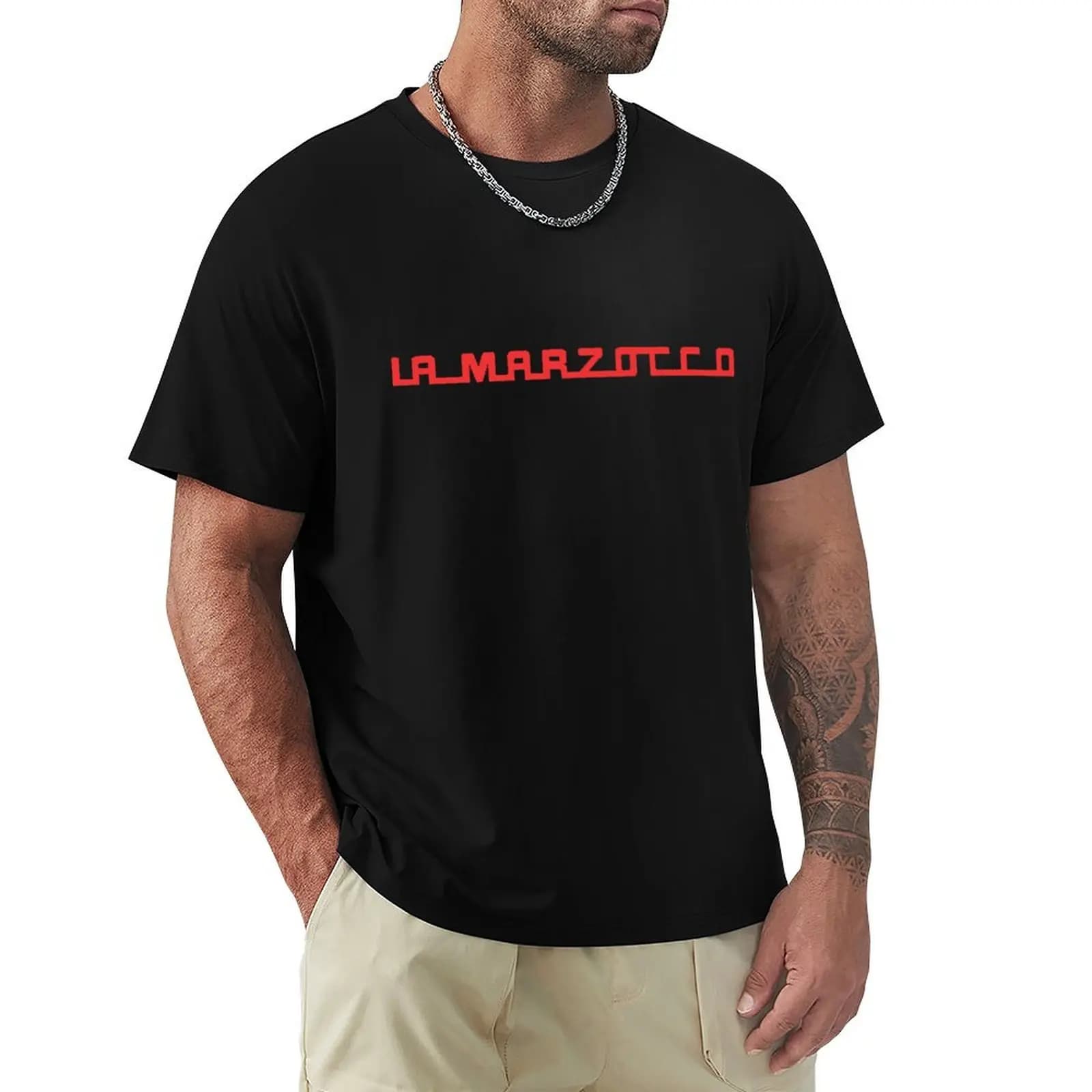 T-shirt de machine à café de marque LA MARZOCCO pour hommes, t-shirt anime, vêtements vintage à séch