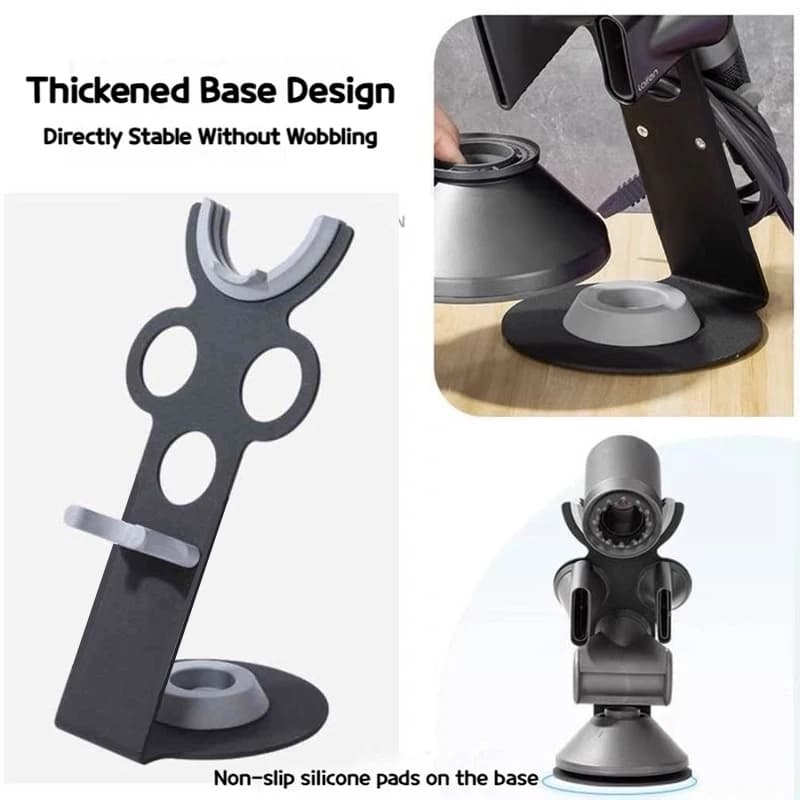 Support de sèche-cheveux pour Dyson, support en alliage d'aluminium supersonique, support noir améli