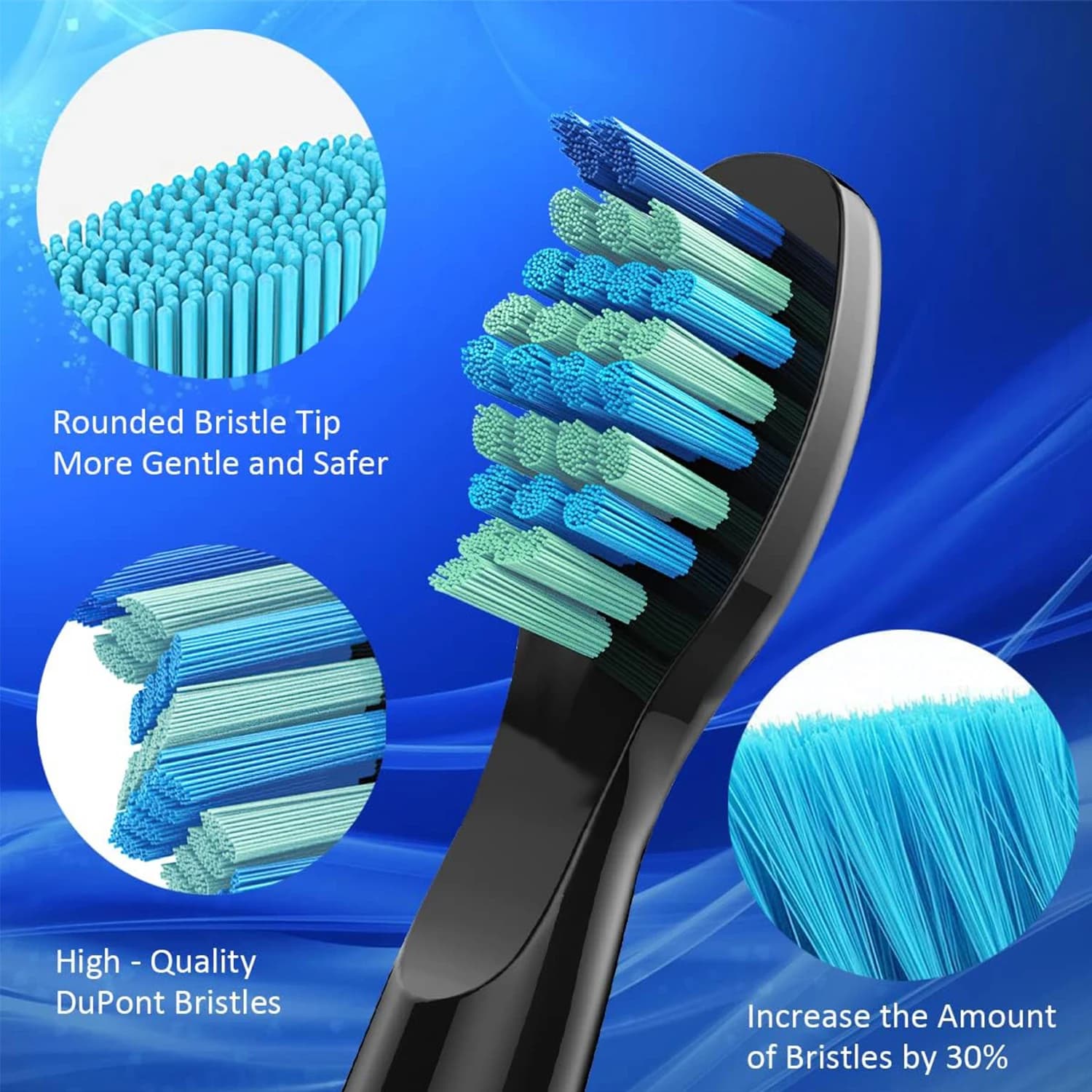 Têtes de rechange pour brosse à dents électrique, 4/5/10/20 pièces, compatibles avec SEAGO SG910/507