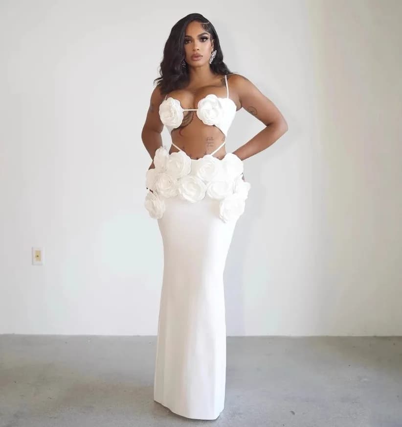 Robe longue à bandes pour femmes, couleur noir et blanc, Sexy, sans manches, col en v, moulante, 2 p