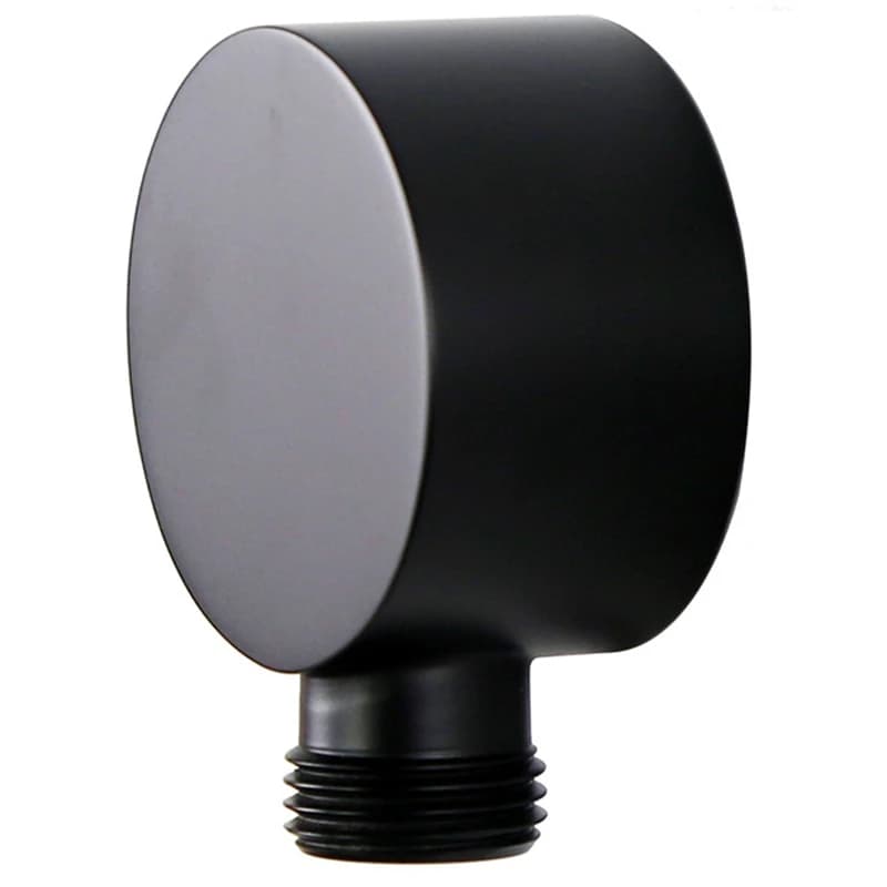 Connecteur de tuyau de douche rond en laiton, coude d'alimentation murale, accessoires de sortie d'e