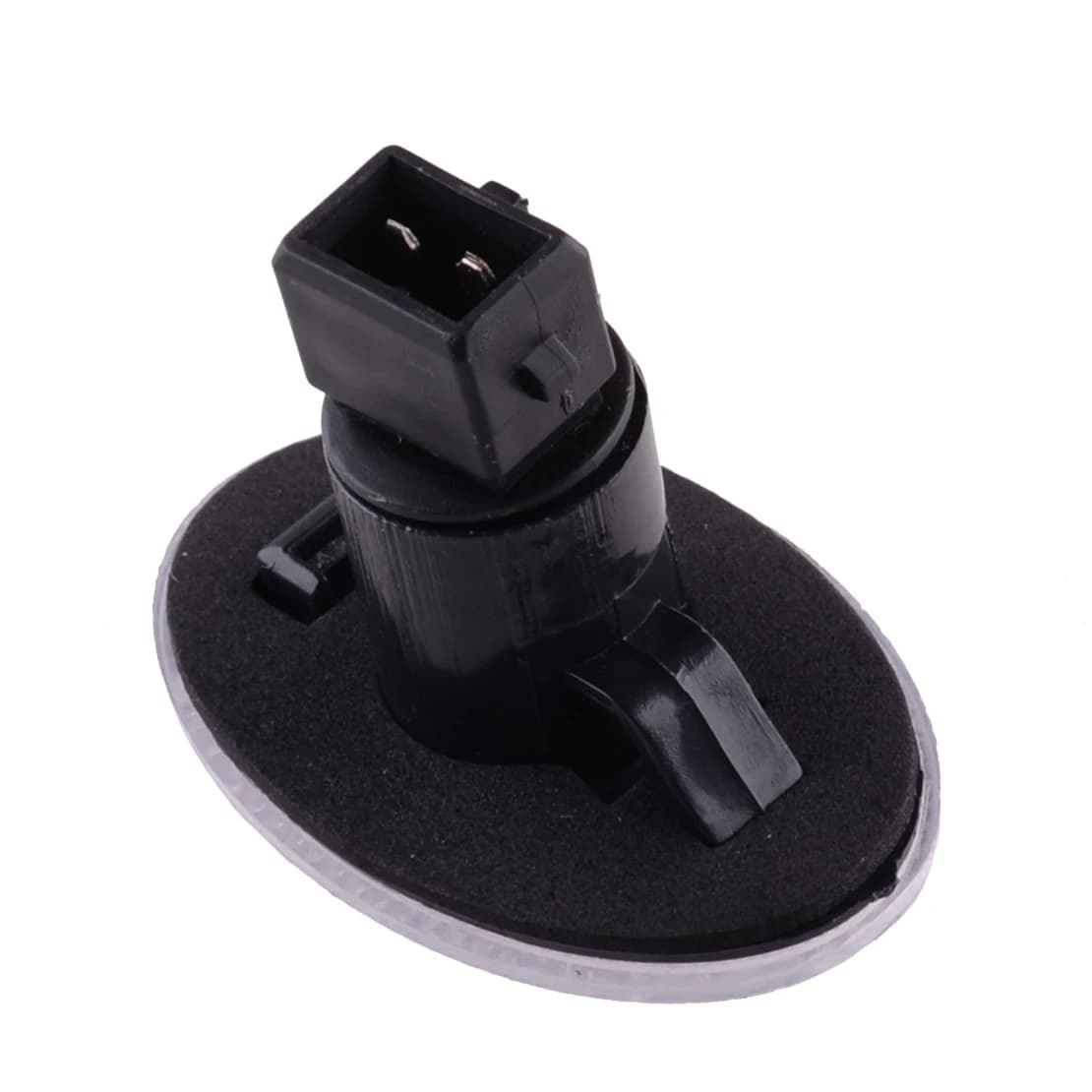 Indicateur lumineux de marqueur latéral de voiture, lentille transparente avec ampoules LED, 2 broch