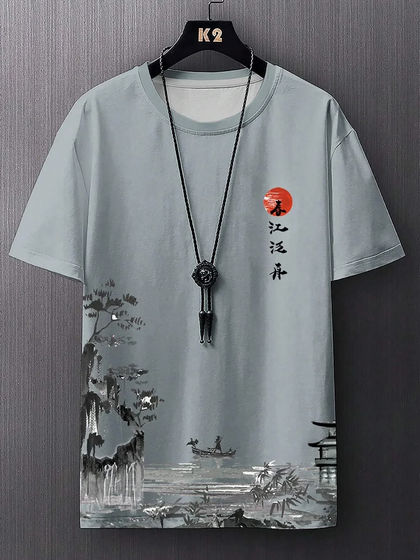T-shirt de sport respirant à séchage rapide pour hommes, impression 3D, Anime de rue en plein air, H