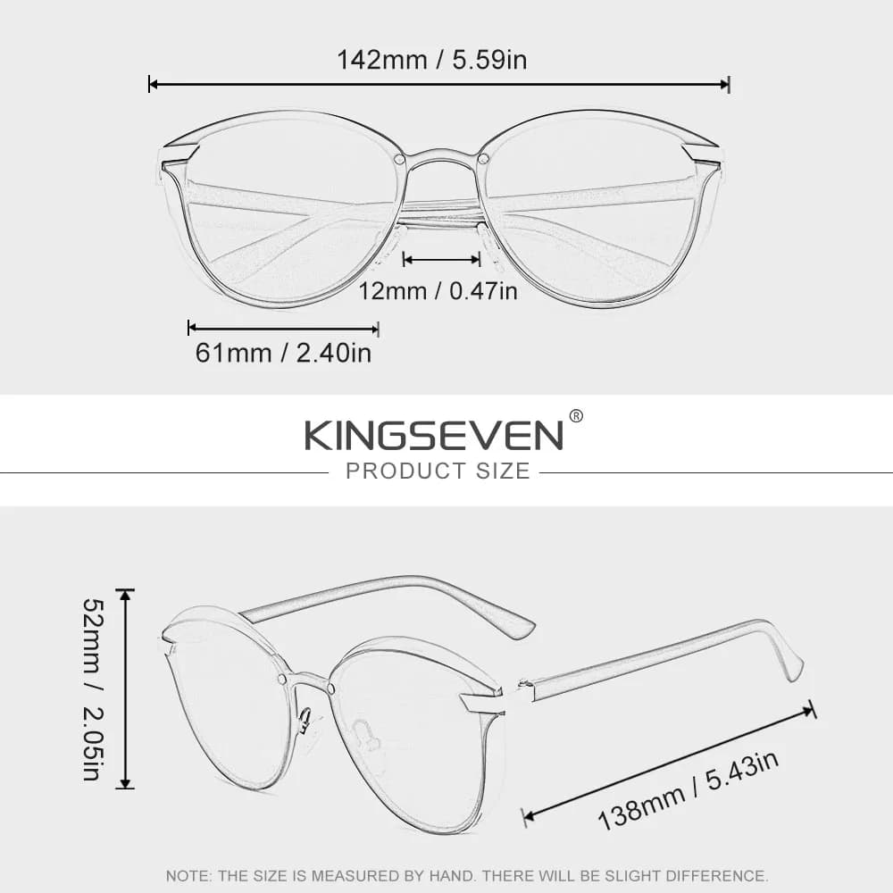 KINGSEVEN – lunettes de soleil polarisées UV400 pour femmes, style œil de chat, pour loisirs et voya