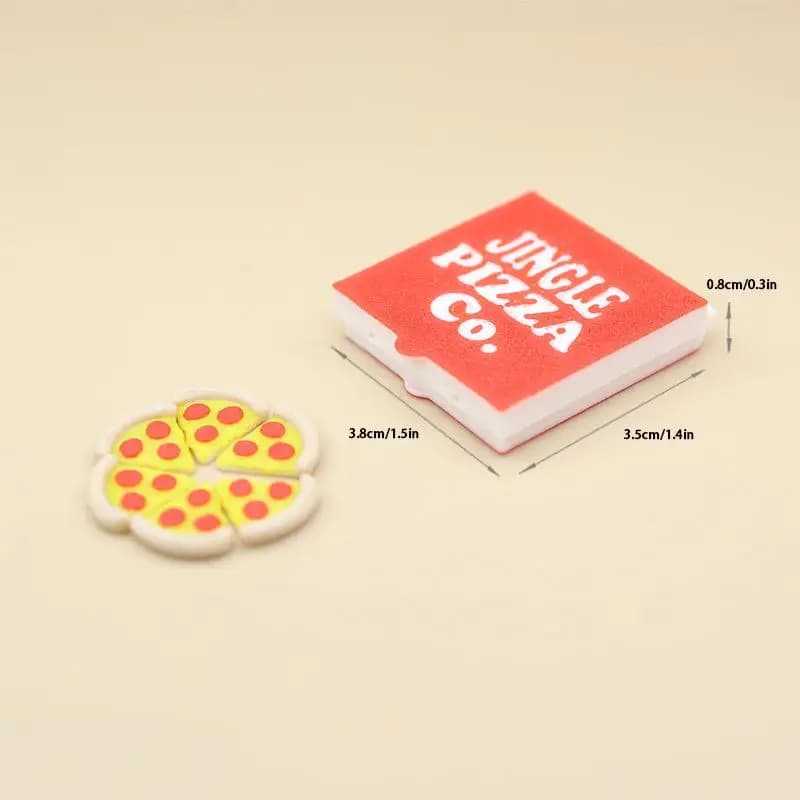 ▶ Mini-pizzas de simulation 1/12 pour maison de poupée avec boîte à pizza, décoration alimentaire po