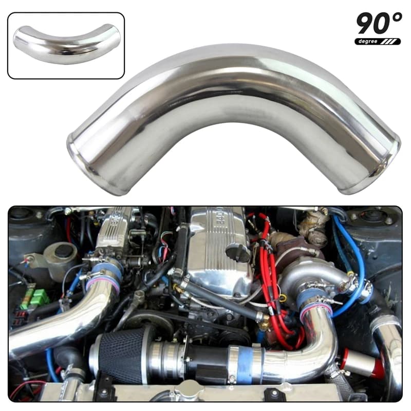 70mm 2.75 "/76mm 3.0"/80MM 3.15 ''pouces coude à 90 degrés en aluminium Turbo Intercooler tuyau tuya