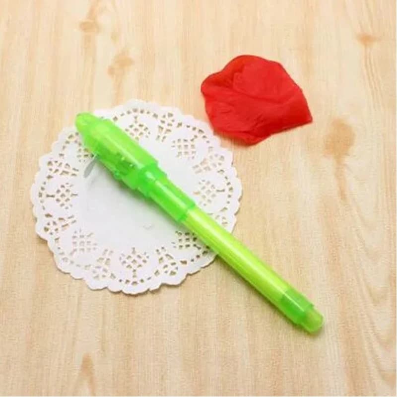 Stylo à encre Invisible avec lumière UV, marqueur magique pour Message Secret, prix de boîte de trés