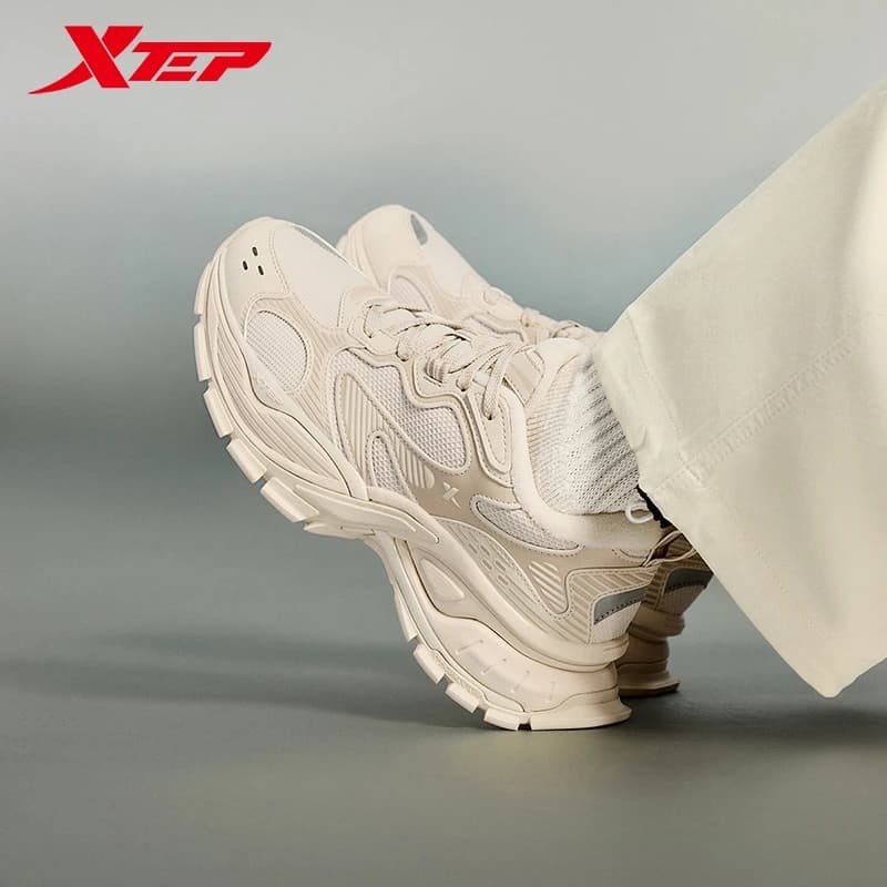 Xtep Basque chaussures décontractées pour hommes hiver soutien confortable vieux papa chaussures hau
