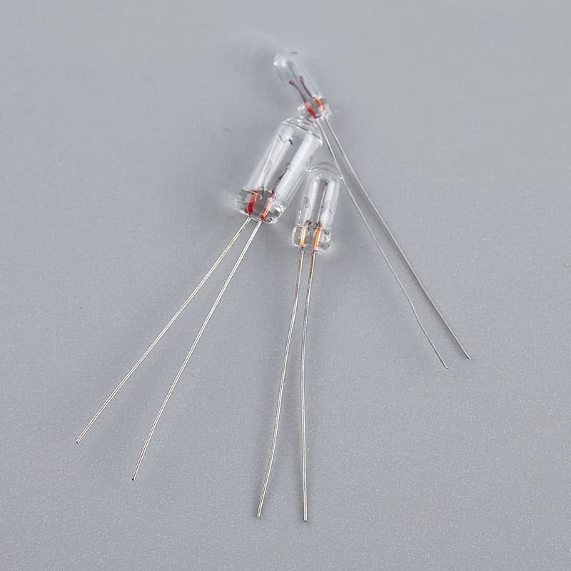 Ampoule l'inventaire à filament de riz Edison In347, 0,07A, 3mm, 4mm, 5mm, 1.5V,3V,6V, 9V,12V, 24V, 