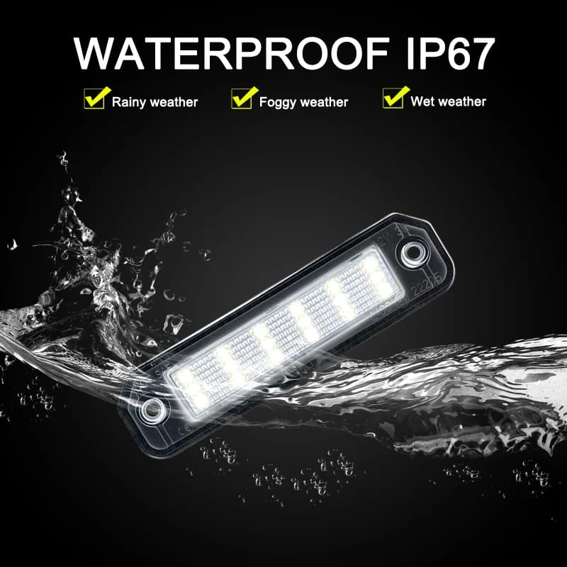 Ensemble d'éclairage de plaque d'immatriculation LED 12V pour Honda Civic EJ/EG/EK Series 91-00 CR-X