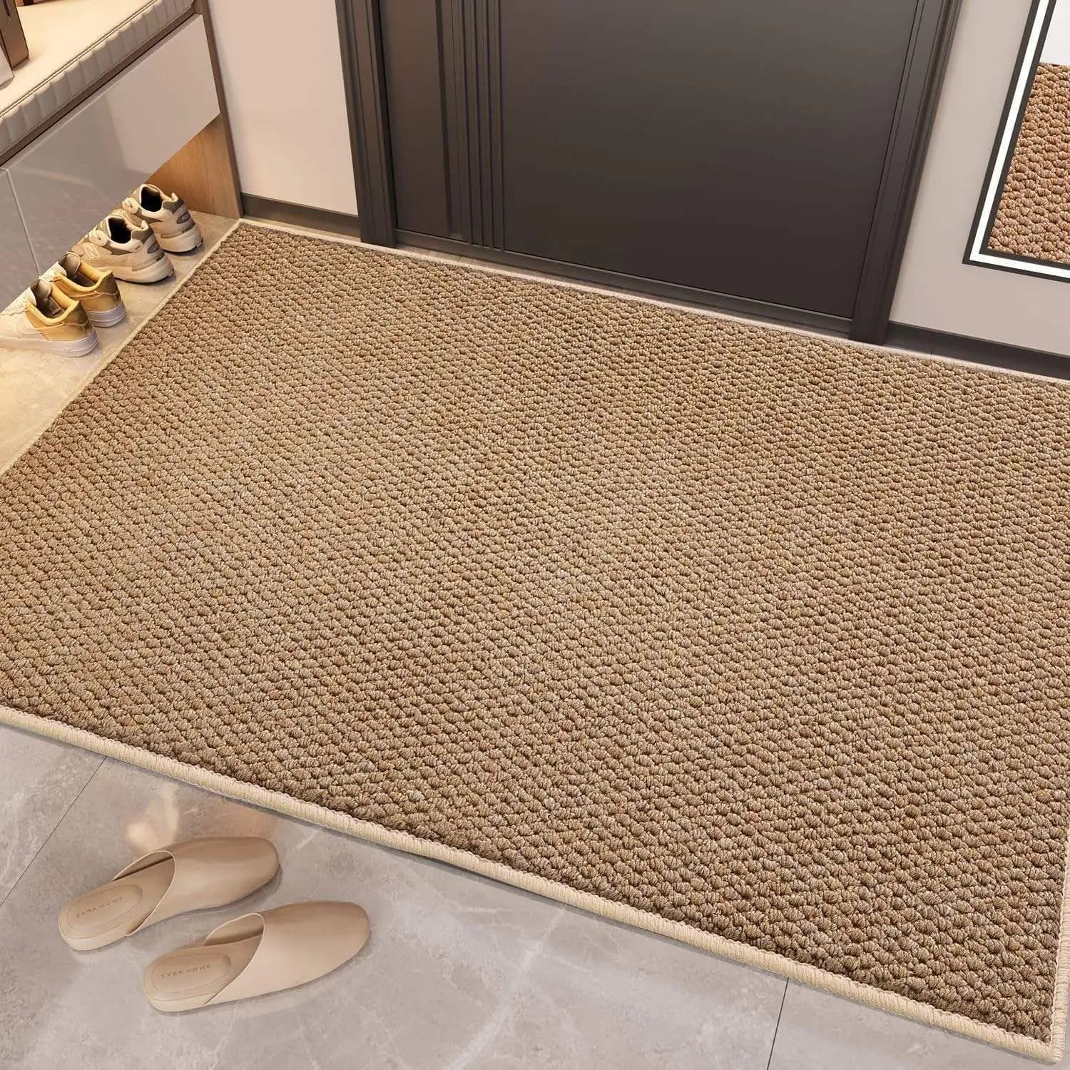Tapis de sol moderne pour la maison, lavable, résistant à la saleté, tapis d'entrée épaissi, résista