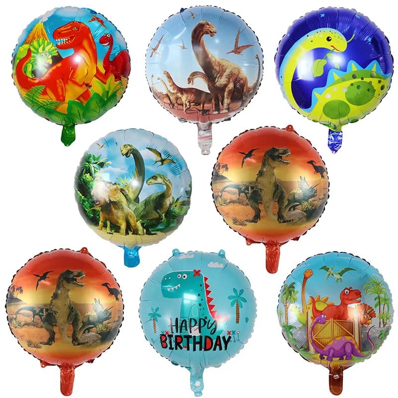 10 pièces 18 pouces dinosaure feuille ballons à hélium thème Animal décoration de fête enfants jouet