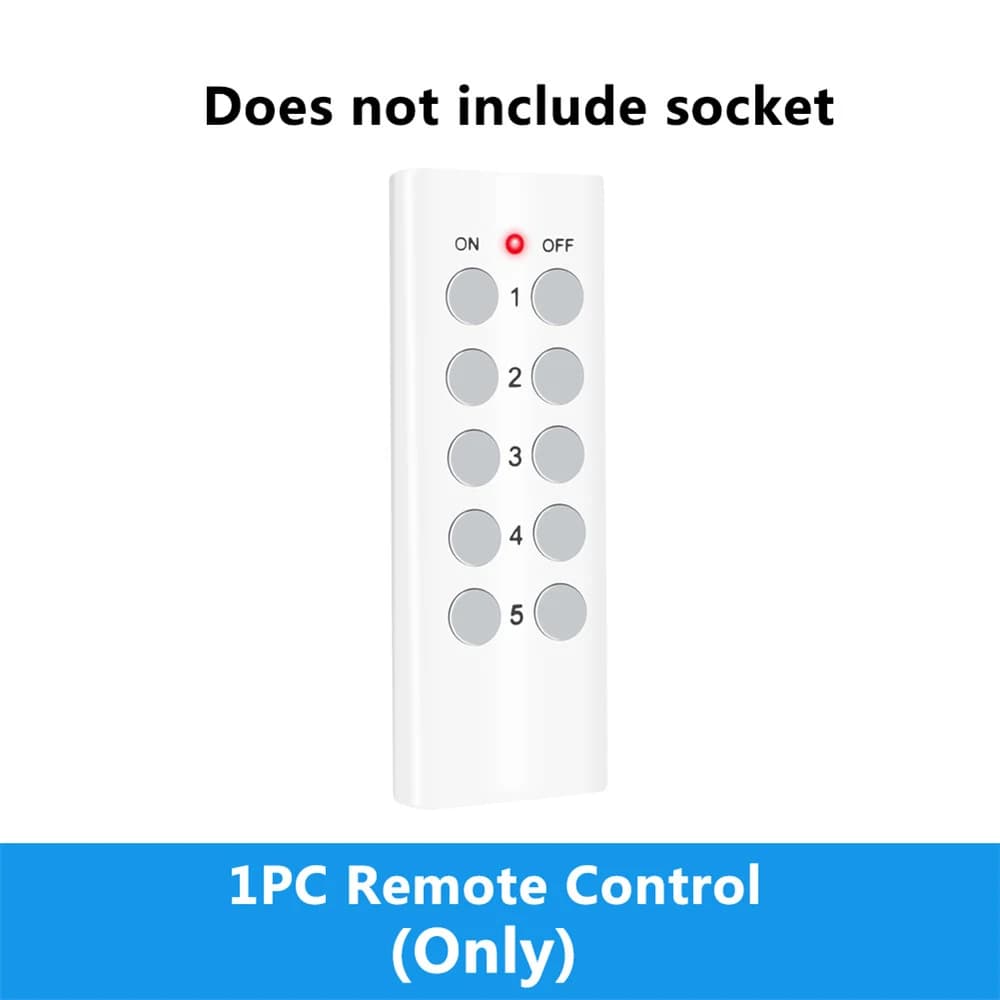 Prise intelligente RF 433mhz, adaptateur de prise de télécommande sans fil, interrupteur électrique 
