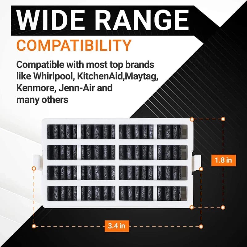 Filtre à air frais 6 pièces pour Whirlpool W 10311524   AIR1 W 10315189   W 10335147   Pièces de fil