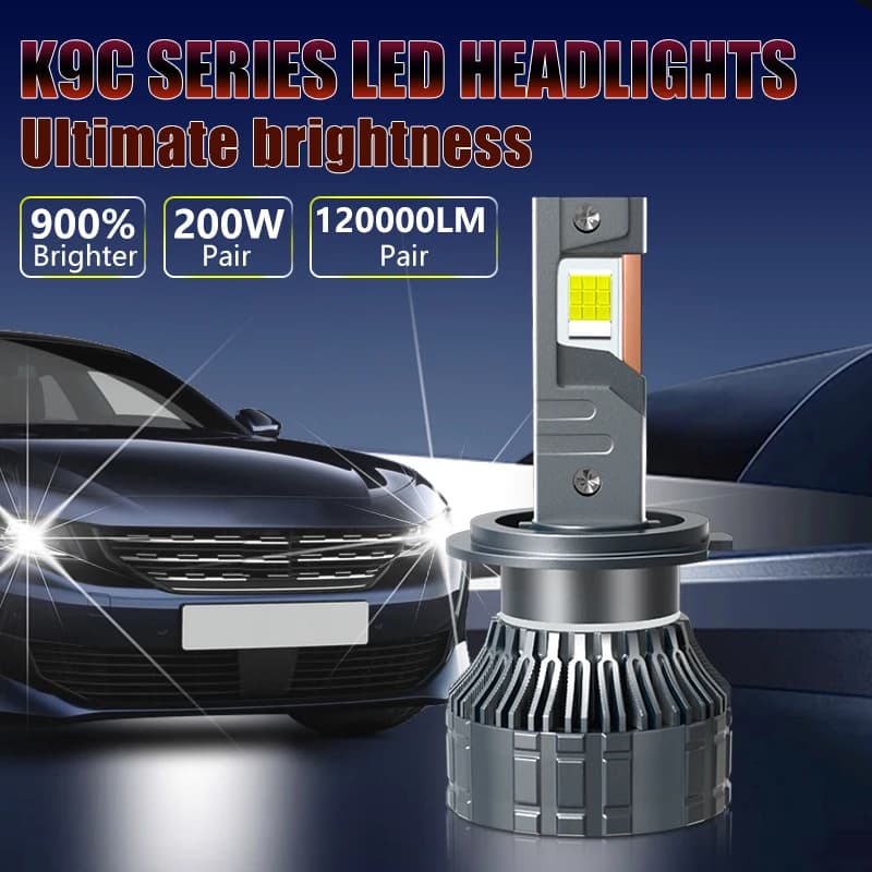 Carshark 120000 LM H1 H7 phare LED Canbus 200W H4 H11 H8 H9 HB4 HB3 HIR2 9005 9006 9012 lampe automa