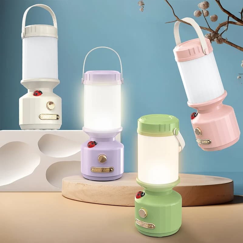 Lampe de camping LED aste, 3 documents, gradation en continu, extérieur, portable, lumière d'urgence
