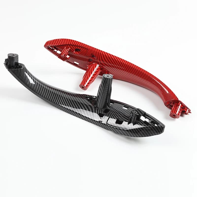 RHD LHD-Garniture de Poignée Intérieure de Porte de Voiture en Fibre de Carbone, pour BMW Série 3 4 