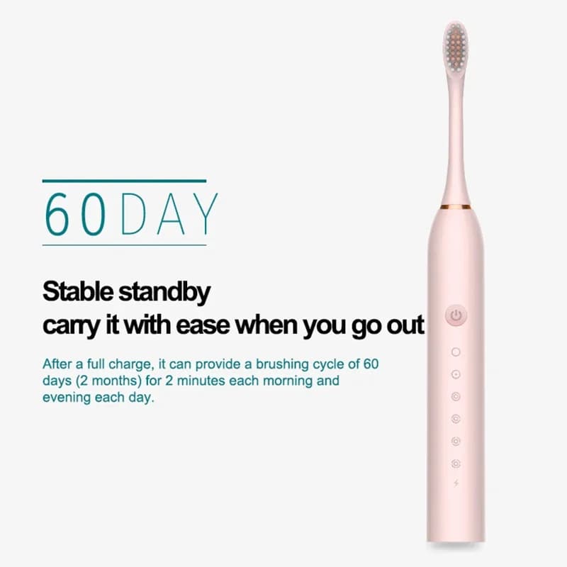 Xiaomi brosse à dents électrique Rechargeable USB 6 Mode brosse à dents sonique IPX7 étanche support