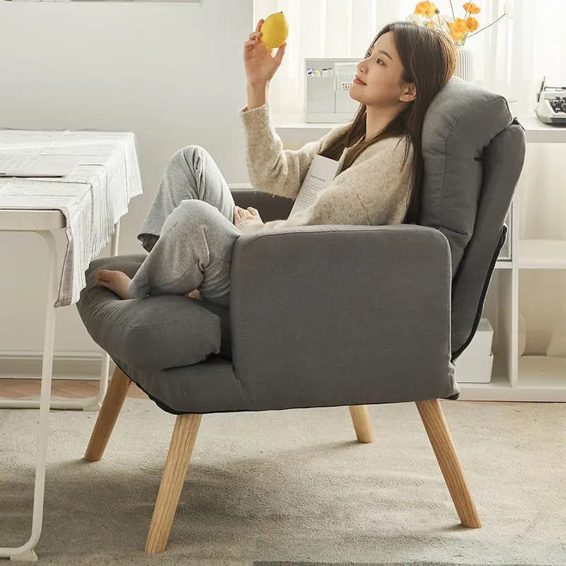 Chaise de salon pliante pour une personne, chaise d'ordinateur, canapé, coiffeuse, bureau, maison, b
