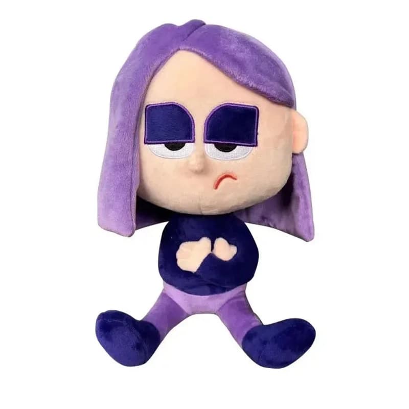 25 cm Duolingo violet fille dessin animé Animation mignon peluche fille jouets en peluche un cadeau 