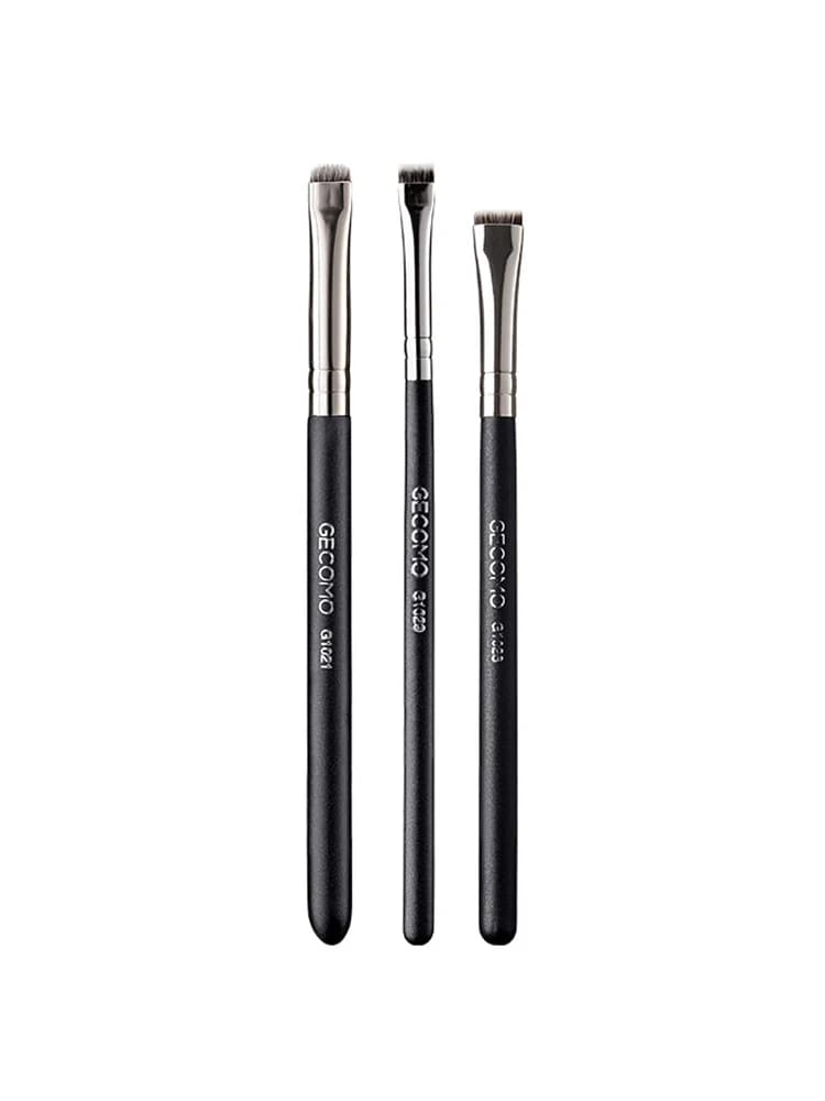 Brosse à Eyeliner, brosse à sourcils, ne mange pas de poudre, lame facile à tirer, brosse à tête pla
