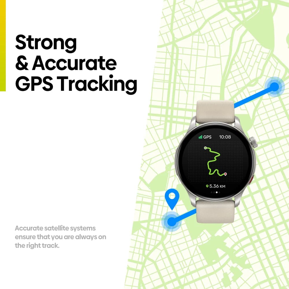 Zeblaze-Banti3 Smartwatch avec GPS, écran AMOLED 1.43 ", bracelet pour touristes, passer/répondre à 
