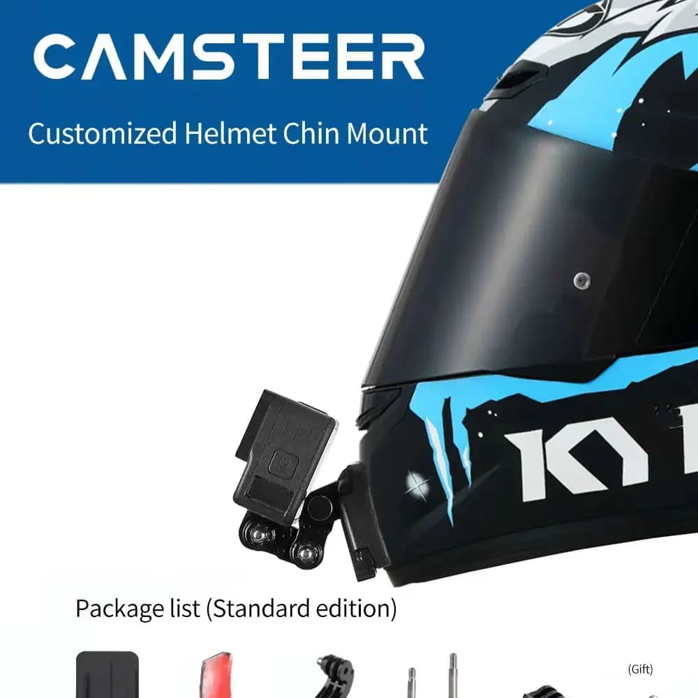 Support de menton personnalisé pour casque KYT TT pour GoPro Hero13 12 11 10 9 Insta360 X4 X3 Ace Pr
