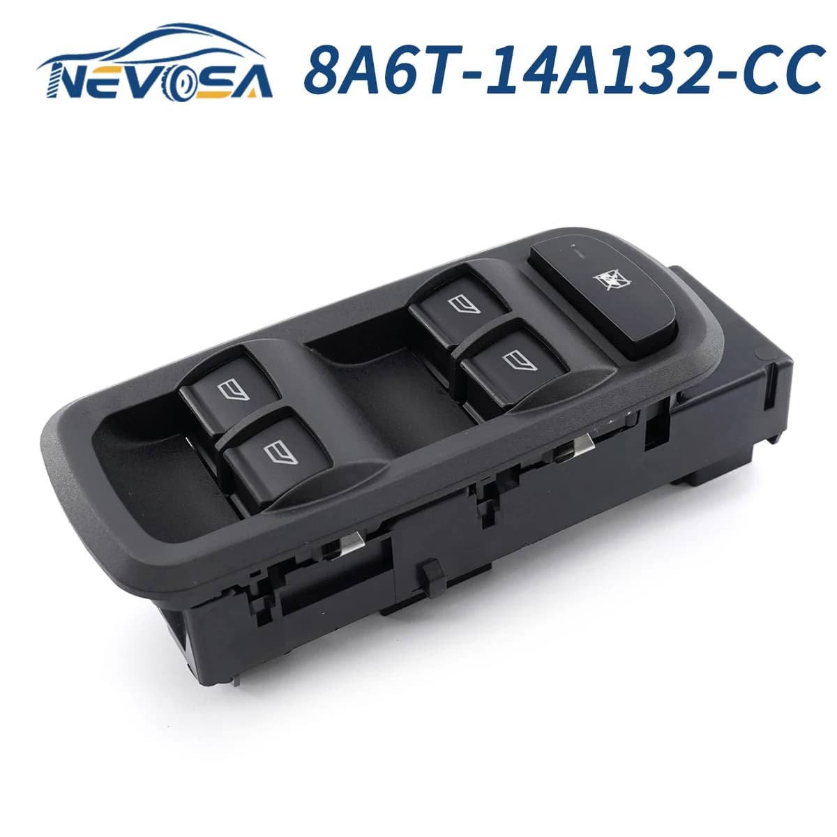 NEVOSA interrupteur de commande de fenêtre principal, alimentation électrique, pour Ford Fiesta 2008