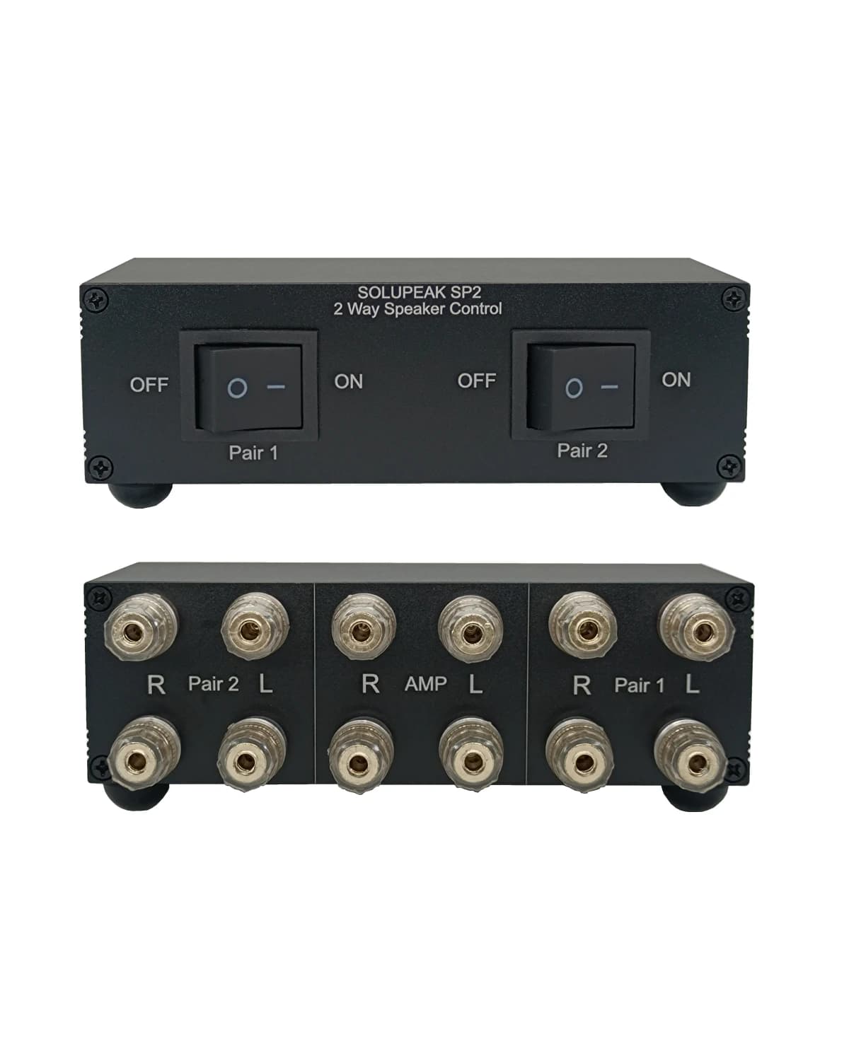 Commutateur de haut-parleur audio stéréo à 2 voies, sélection de haut-parleur à 2 zones, distributio