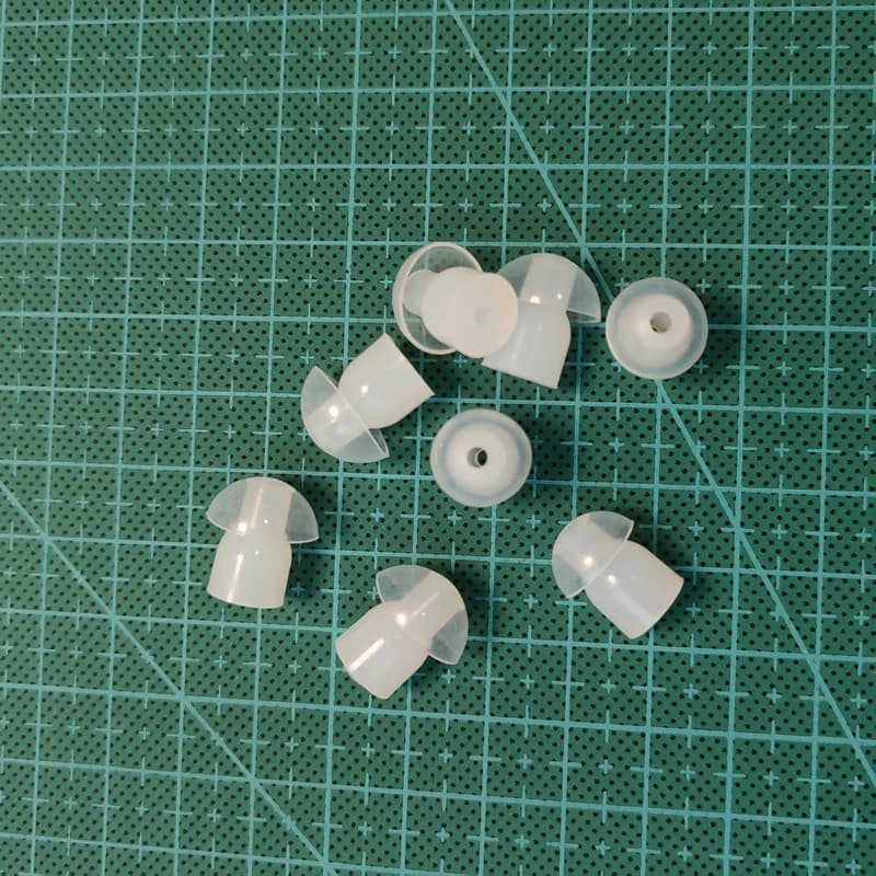 Oreillettes intra-auriculaires en silicone, lot de 1000 pièces, casque d'écoute radio, prix de gros