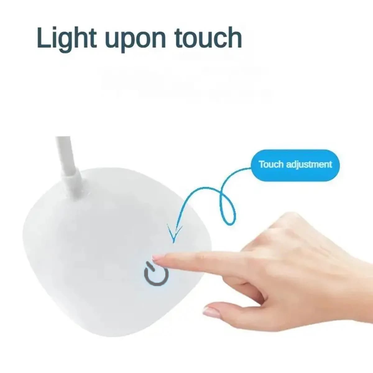 Lampe de Table LED Portable à gradation tactile, Rechargeable par USB, Protection des yeux, lumière 