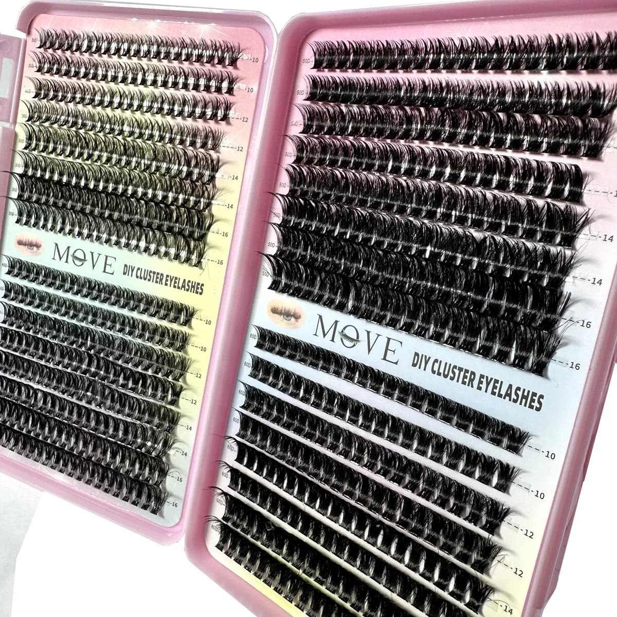 Kit d'Extension de Cils 5D Fluffy Optics, Volume Mixte, Faux Vison, Maquillage, Nouveau, 640