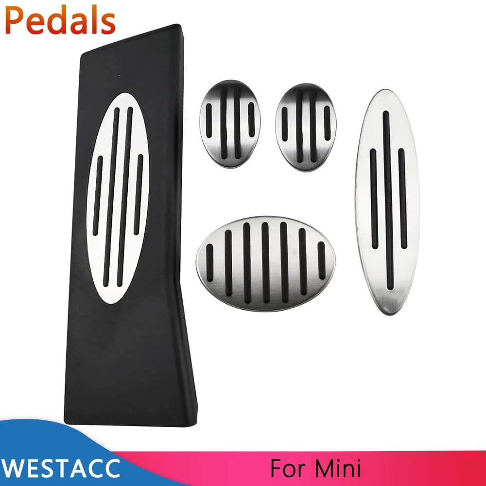 Pédales de voiture, pédale de repose-embrayage de frein à gaz pour MINI Cooper One Hatch Hardtop Cou