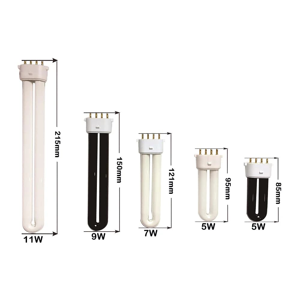Tube de lampe anti-moustiques 220V, 5W 7W 9W 11W, piège à insectes à quatre broches 2G7, 365nm, choc