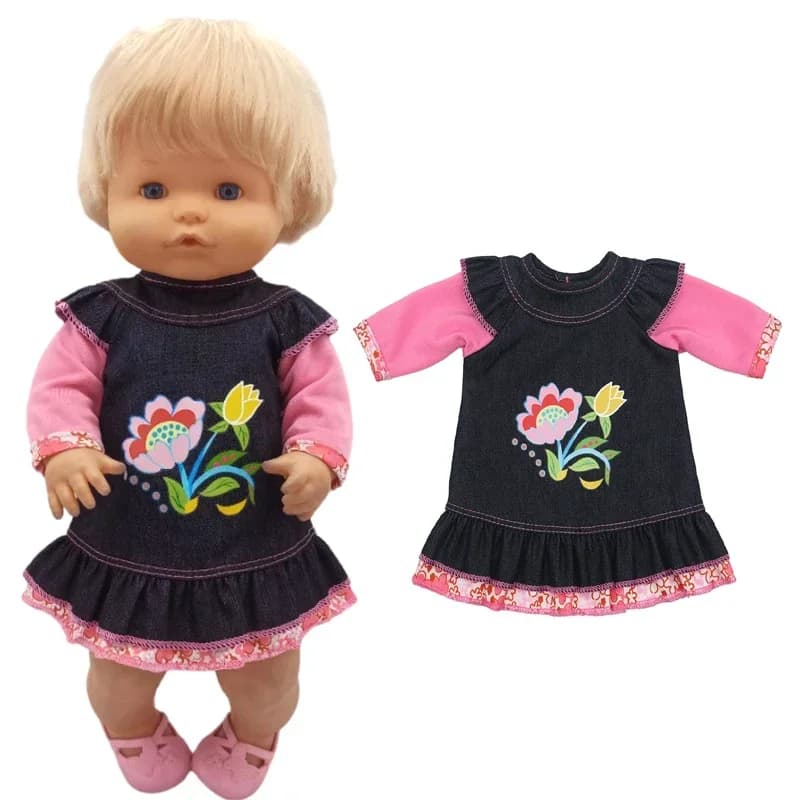 Vêtements roses pour poupée bébé de 35 Cm, pantalons adaptés à la poupée Nenuco Ropa Y Su Hermanita 