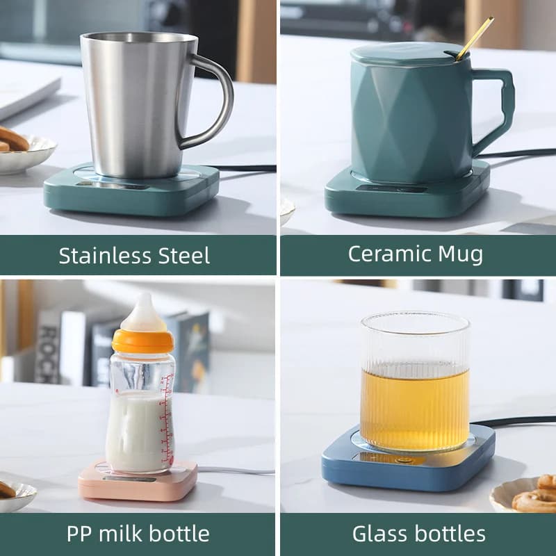 Chauffe-tasse électrique, coussin chauffant pour thé au lait et à l'eau, tapis chauffant, dessous de