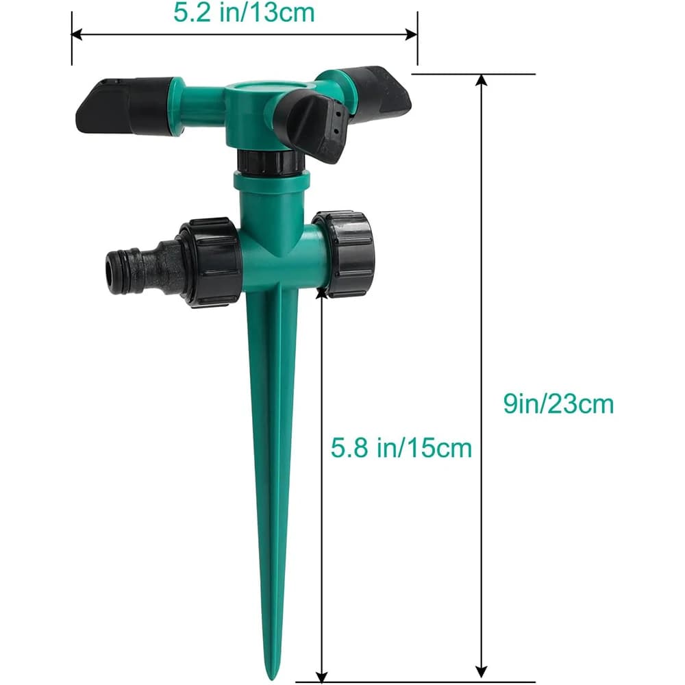 Arroseur automatique de jardin, arrosage de jardin, eau rotative à 360 degrés pour l'irrigation agri